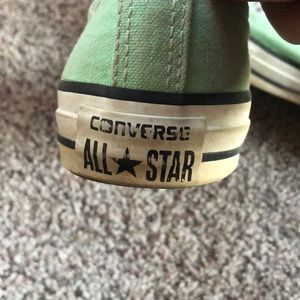 Seafoam green women’s converse